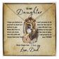 This Old Lion To My Daughter - Forever Your Valentine Heart Shaped Necklace