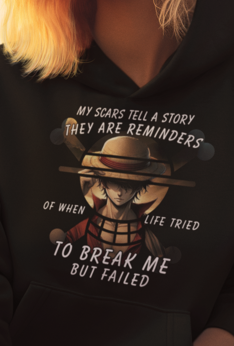 Luffy's Legendary Scar Story Hoodie