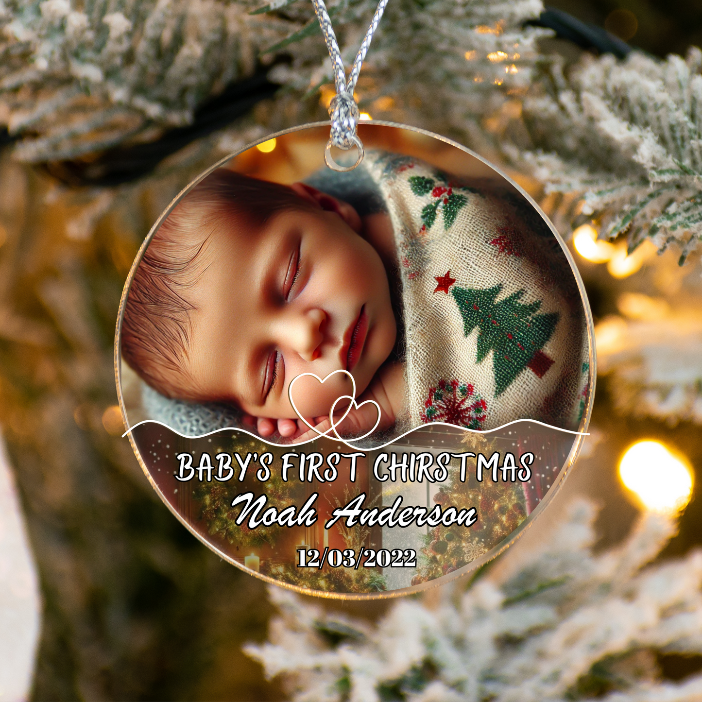 Baby's First Christmas Keepsake (Half)