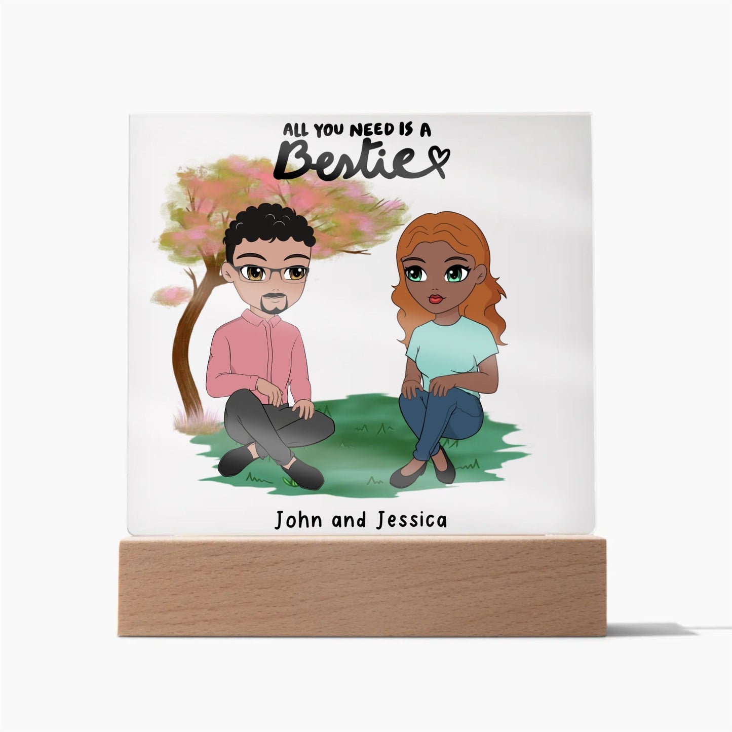 All You Need Is Acrylic Square Plaque