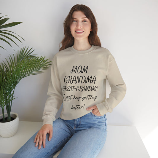 Cozy Mom, Grandma, Great-Grandma Sweatshirt