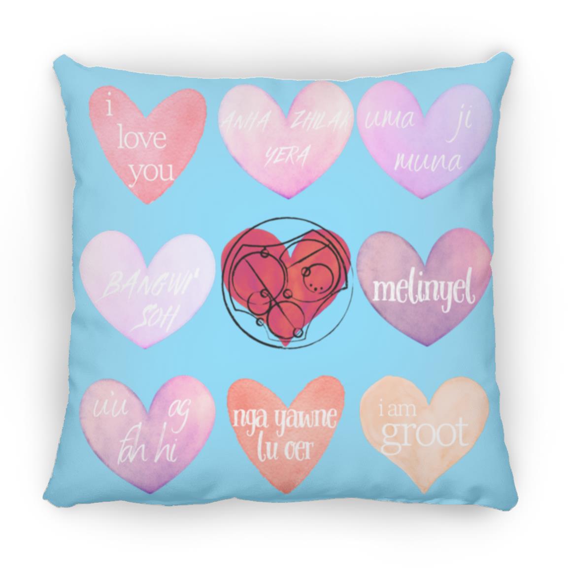 Día de San Valentín, corazones en lenguaje de amor, diferentes idiomas, misma sensación, decoración del hogar, almohada suave y esponjosa, varios tamaños/colores