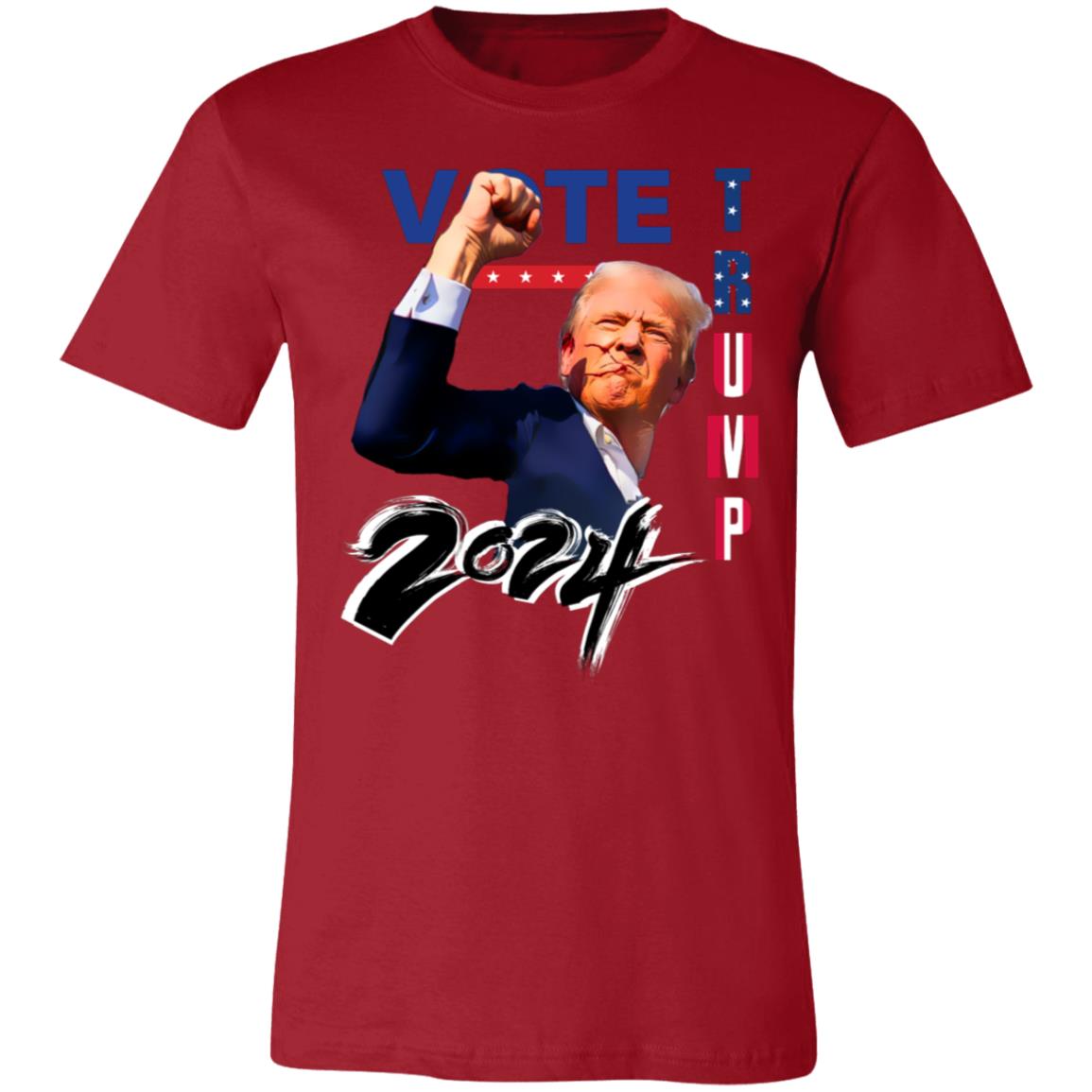 "Vote Trump 2024" Patriotic Graphic Short-Sleeve T-Shirt