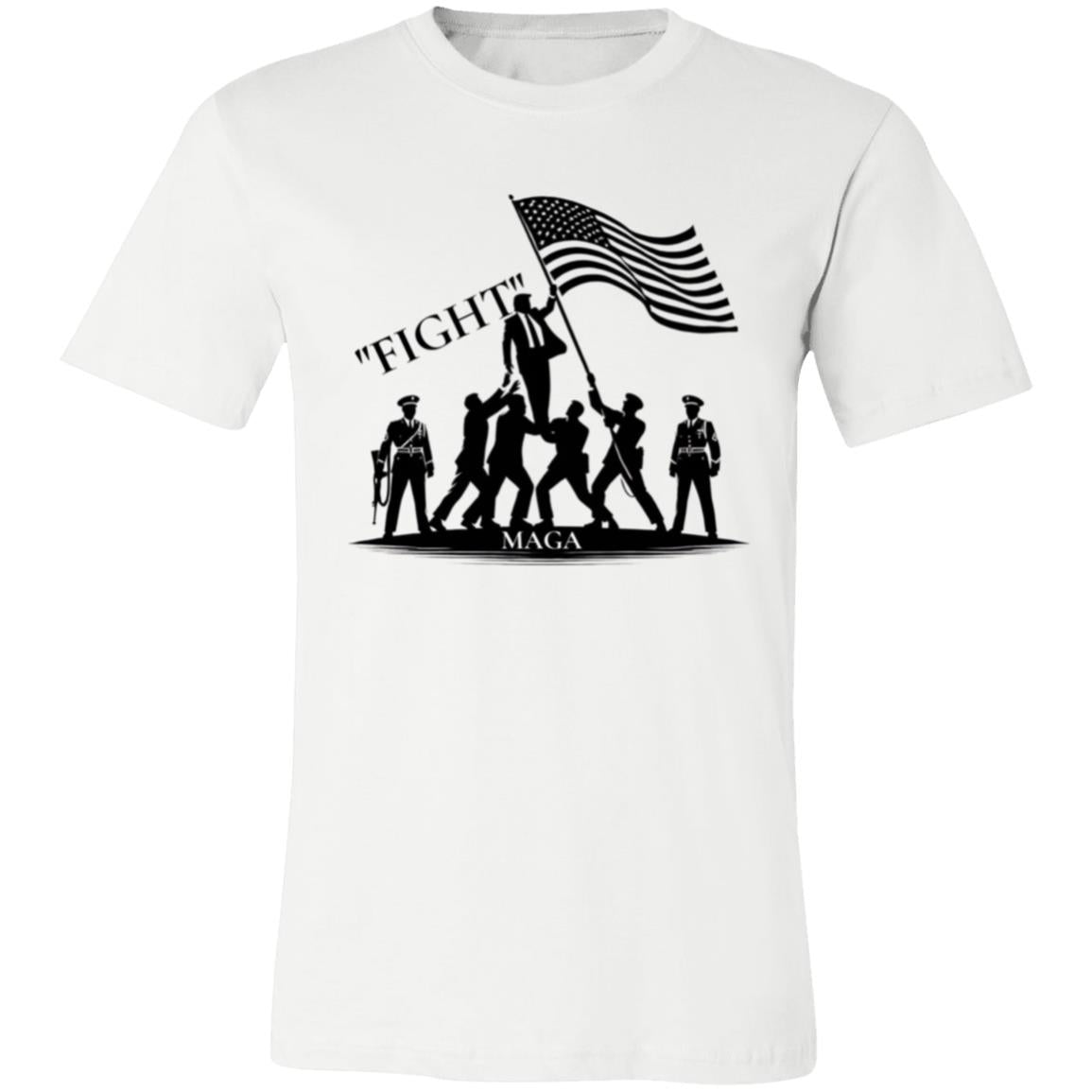 MAGA Resilient Patriot FIGHT T-Shirt Light