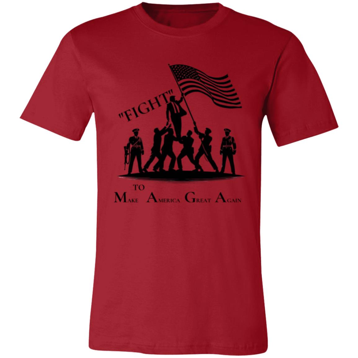 MAGA Resilient Patriot FIGHT T-Shirt Light