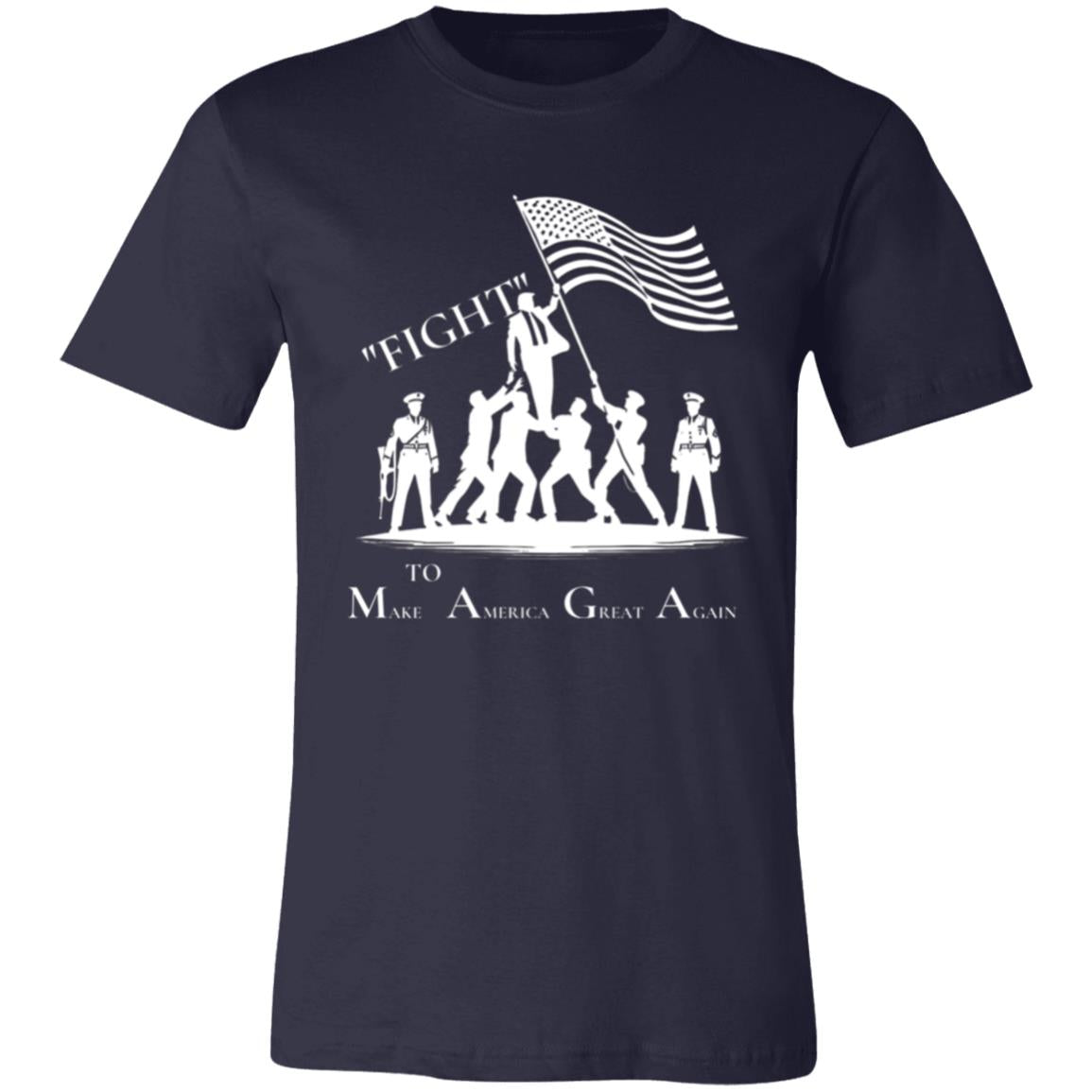 MAGA Resilient Patriot FIGHT T-Shirt Dark