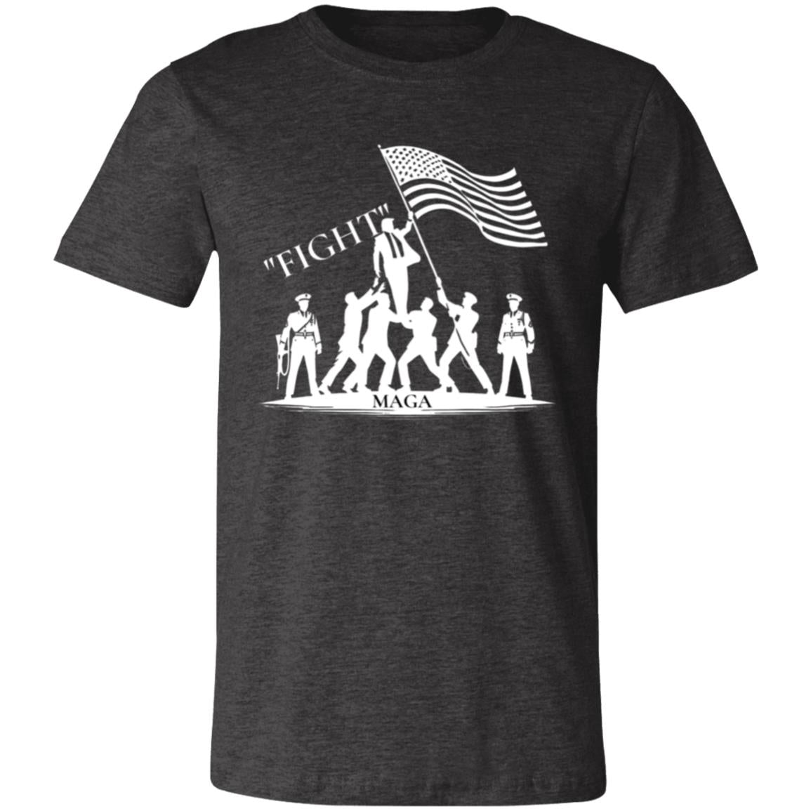 MAGA Resilient Patriot FIGHT T-Shirt Dark