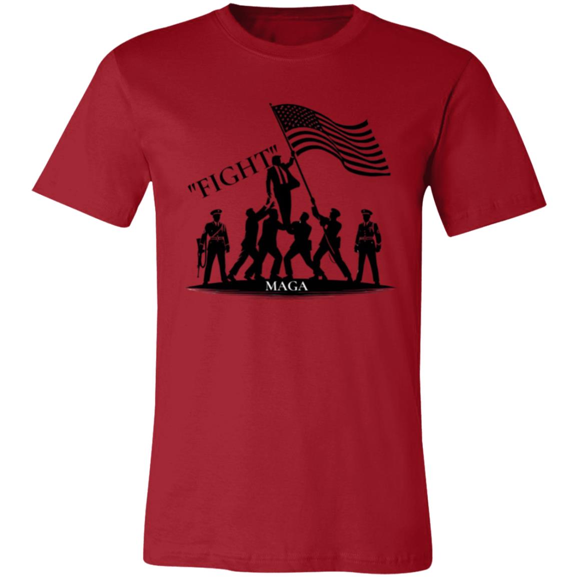 MAGA Resilient Patriot FIGHT T-Shirt Light