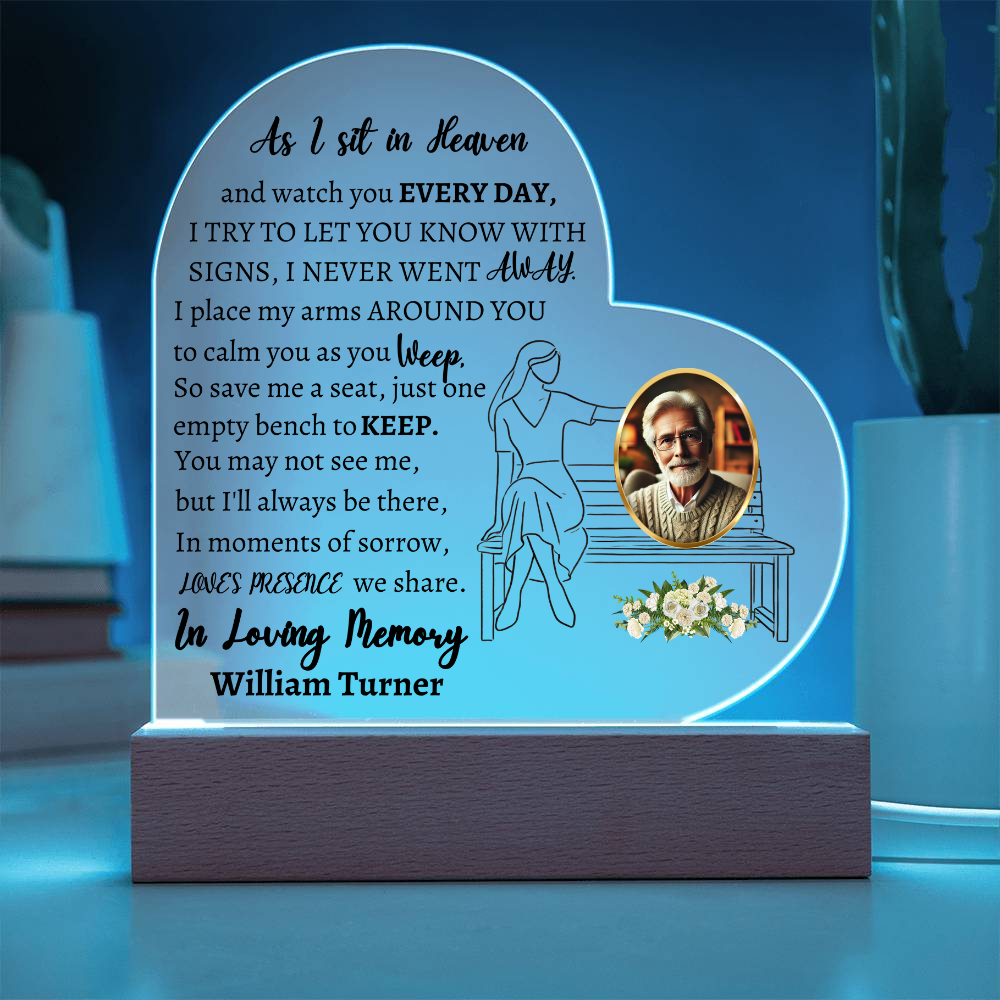 Heavenly Heart Memorial Plaque