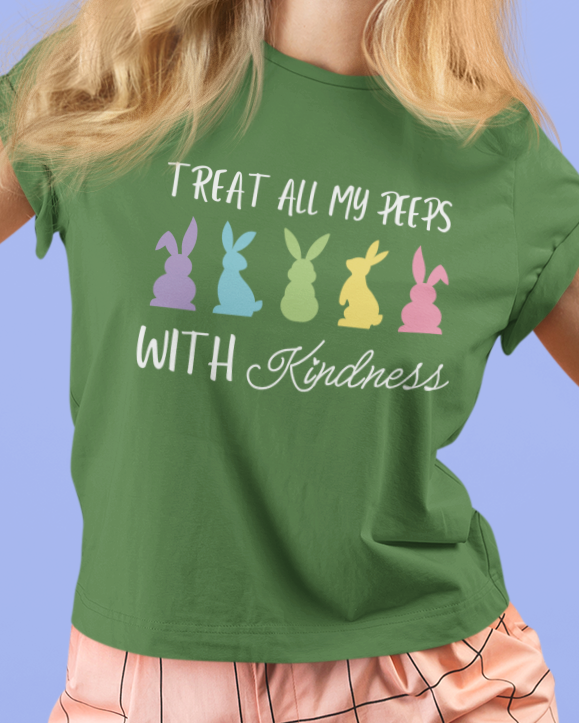 Treat All Peeps With Kindness Shirt, Teachers Easter Shirt