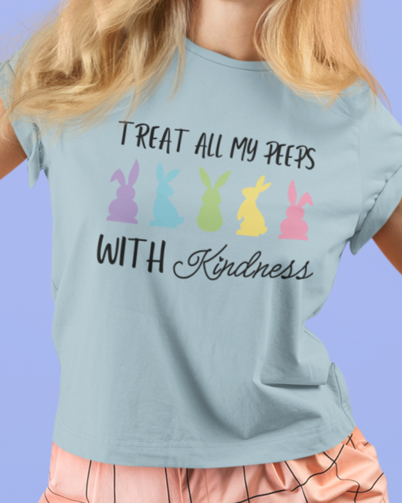 Treat All Peeps With Kindness Shirt, Teachers Easter Shirt