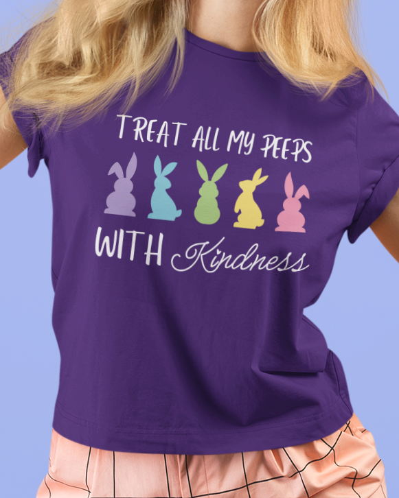 Treat All Peeps With Kindness Shirt, Teachers Easter Shirt