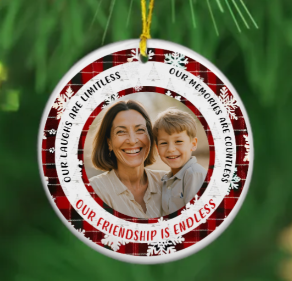 Endless Friendship Ceramic Ornament! (PERSONALIZED)