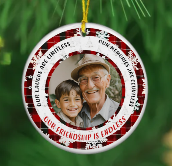 Endless Friendship Ceramic Ornament! (PERSONALIZED)