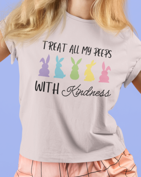 Treat All Peeps With Kindness Shirt, Teachers Easter Shirt