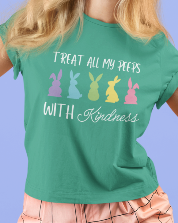 Treat All Peeps With Kindness Shirt, Teachers Easter Shirt