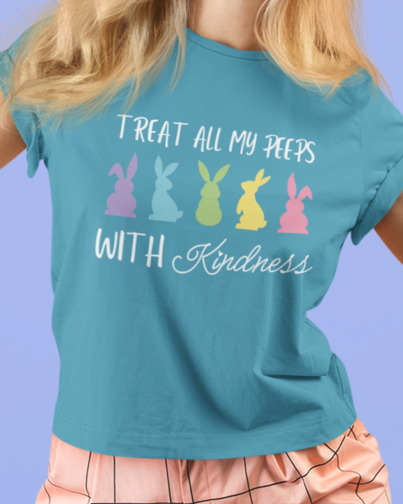 Treat All Peeps With Kindness Shirt, Teachers Easter Shirt