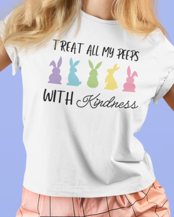 Treat All Peeps With Kindness Shirt, Teachers Easter Shirt