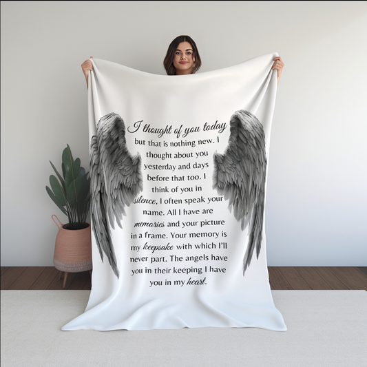 I thought of you Plush Fleece Blanket - 60x80