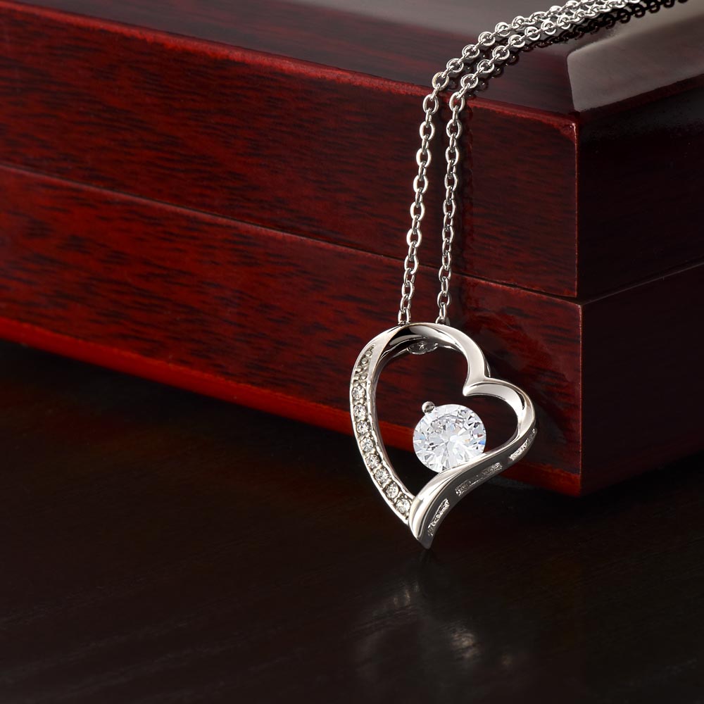 This Old Lion To My Daughter - Forever Your Valentine Heart Shaped Necklace