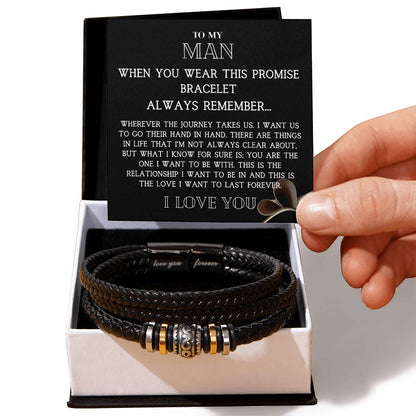 To My Man "Love You Forever" Bracelet