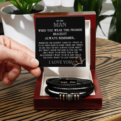 To My Man "Love You Forever" Bracelet