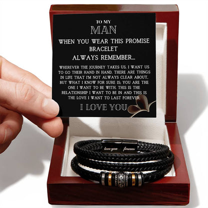 To My Man "Love You Forever" Bracelet