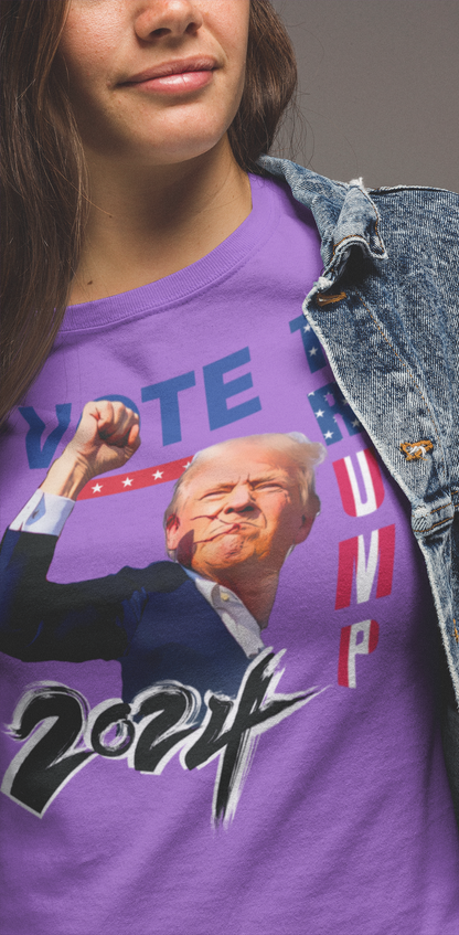 "Vote Trump 2024" Patriotic Graphic Short-Sleeve T-Shirt