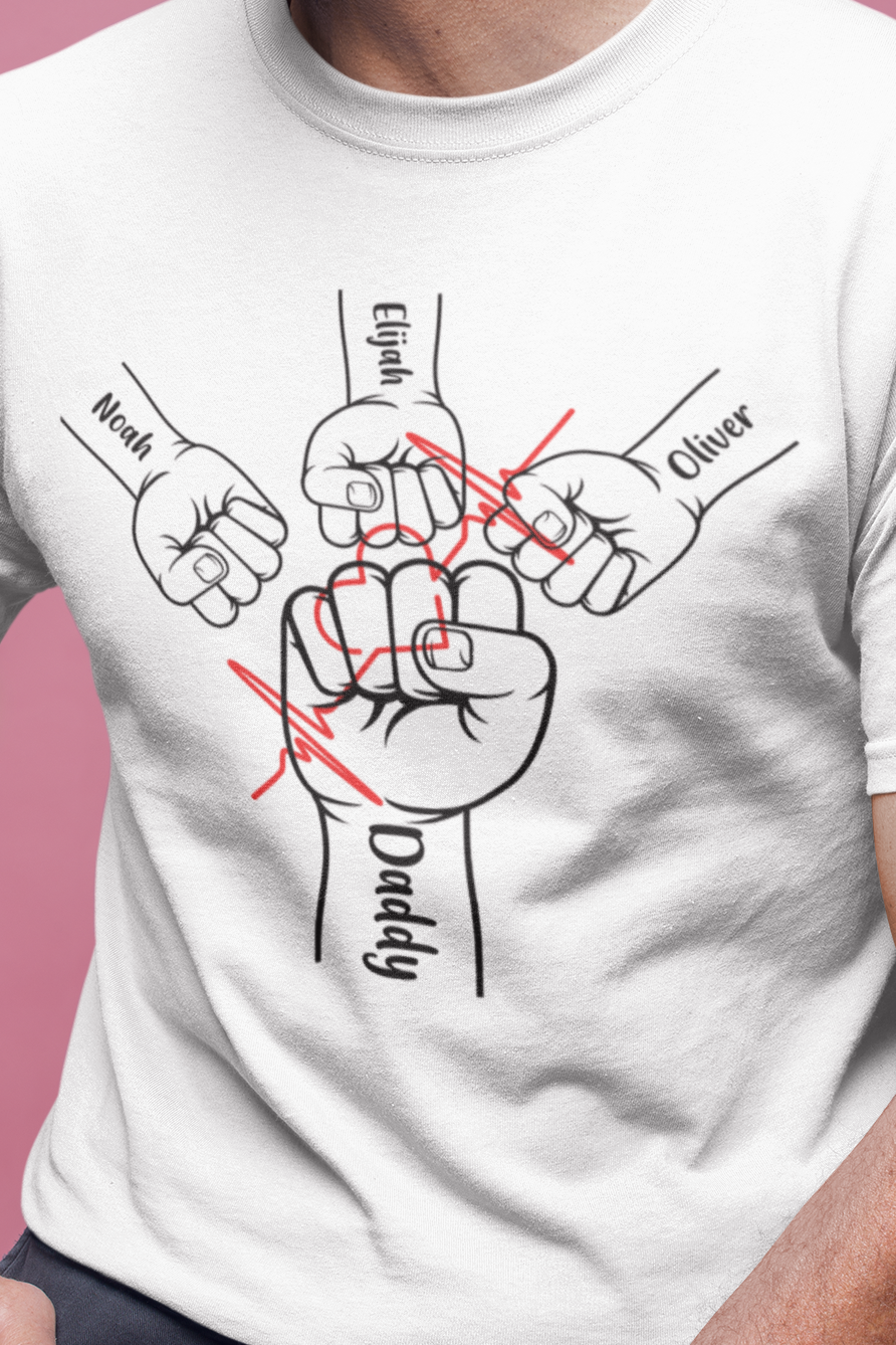 Pillar of Strength | Dad Fist Bump Short-Sleeve T-Shirt