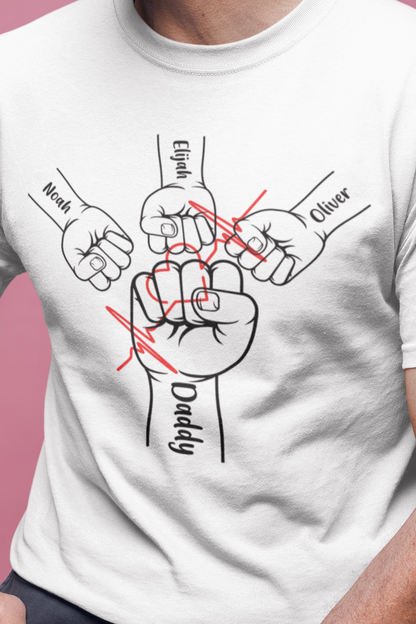 Pillar of Strength | Dad Fist Bump Short-Sleeve T-Shirt