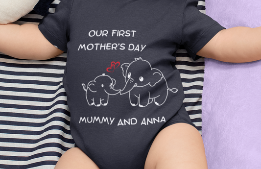 First Mothers Day Baby Onesie (PERSONALIZED)