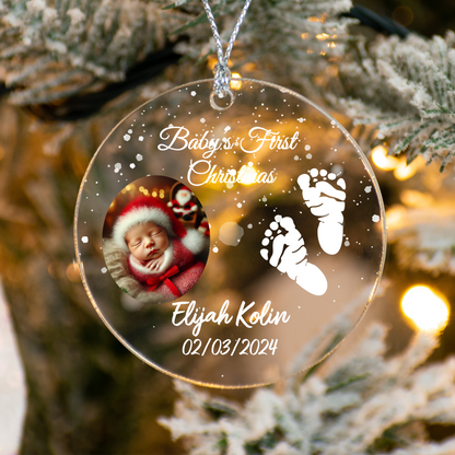 Baby's First Christmas Foot Prints