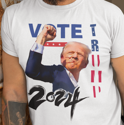 "Vote Trump 2024" Patriotic Graphic Short-Sleeve T-Shirt