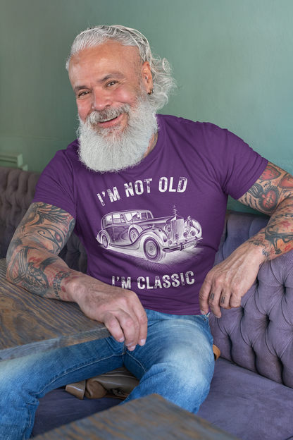 I'm Not Old I'm Classic Funny Car Graphic - Camiseta de manga corta para hombre y mujer 