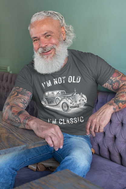 I'm Not Old I'm Classic Funny Car Graphic - Camiseta de manga corta para hombre y mujer 