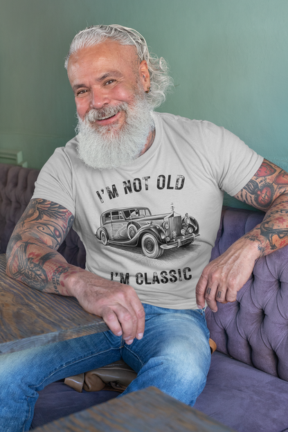 I'm Not Old I'm Classic Funny Car Graphic - Camiseta de manga corta para hombre y mujer 