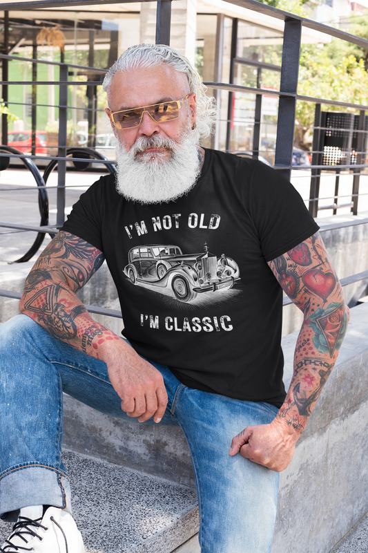 I'm Not Old I'm Classic Funny Car Graphic - Mens & Womens Short Sleeve T-Shirt