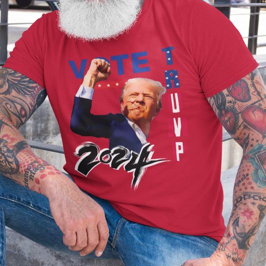 "Vote Trump 2024" Patriotic Graphic Short-Sleeve T-Shirt