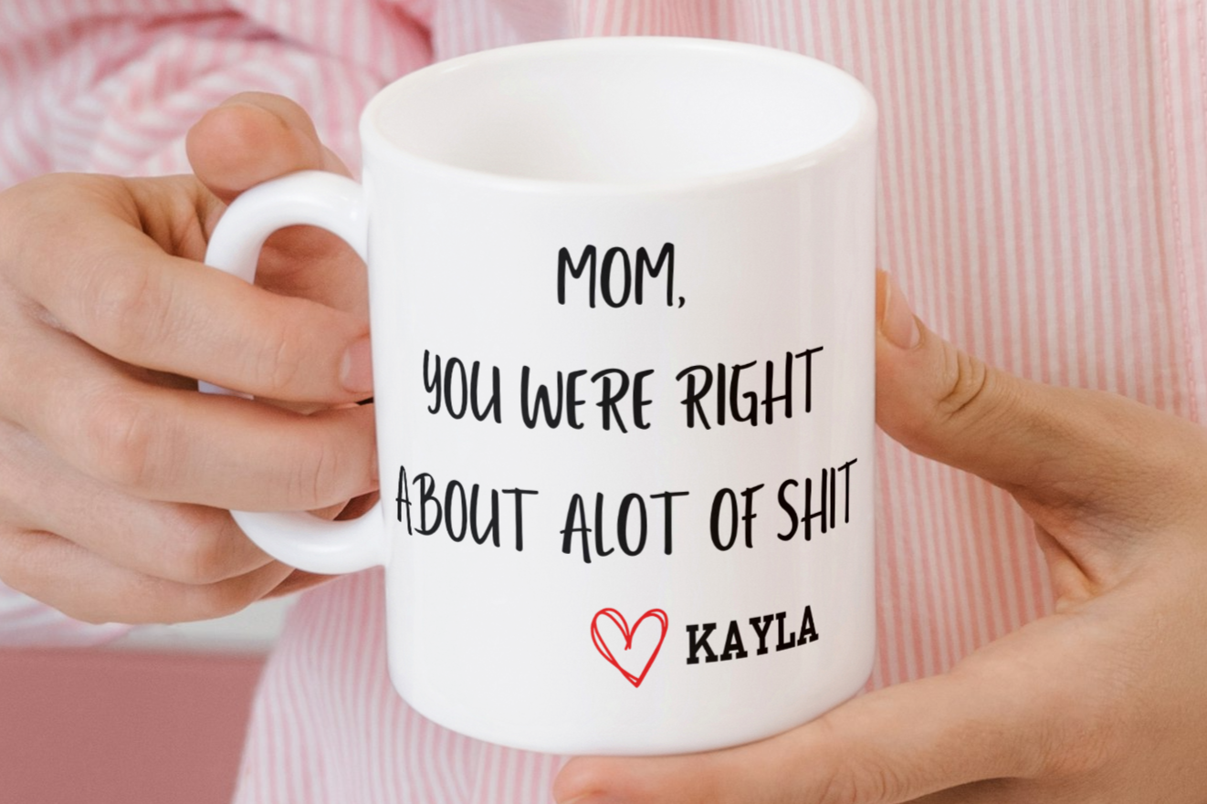 Mom You Were Right Mug Funny(PERSONALIZED)