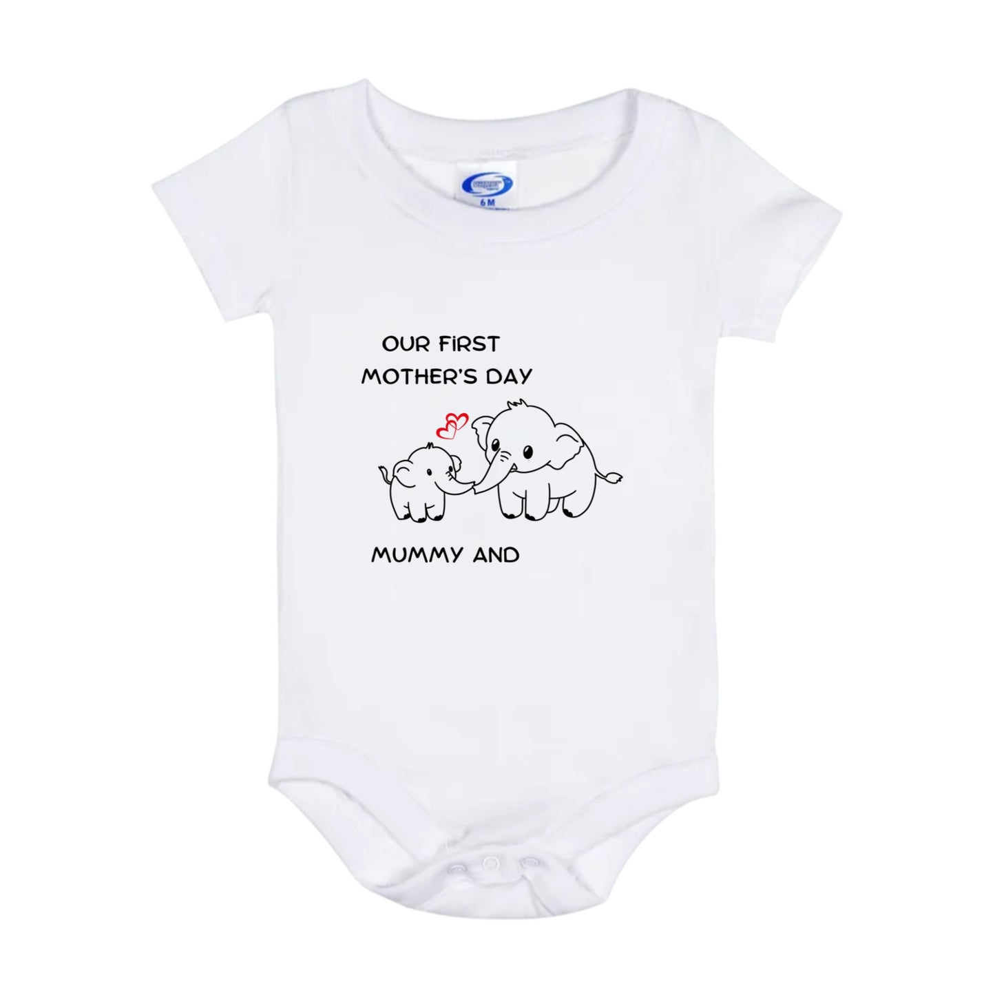 First Mothers Day Baby Onesie 6 Month(PERSONALIZED)